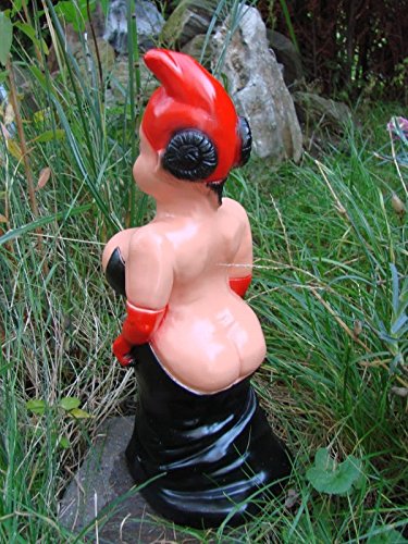 Gartenzwerg Herrin aus bruchfestem PVC Zwerg Made in Germany Figur - 2