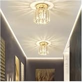 Lambadar Kristal Taşlı Model Modern Tekli Plafonyer Model Gold Avize Gold Tek Ebat 15 X 20 3500-1Goldkristal