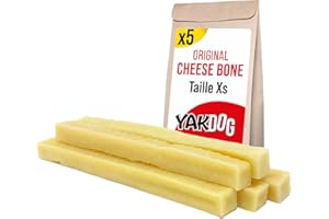 YAKDOG - Bâtonnets Fromage pour Chien - Friandises à Mâcher Longue Durée - 100% Naturel - Traditionnelle Himalaya - Fabriqué en Belgique - Taille XS