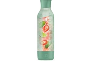 ‎ISI ISI Twist'n Sparkle Virtuoso Zusatzflasche Wassersprudler 0.95L – Ersatzflasche Soda Maker für Sprudelwasser, Säfte & Cocktails – Wasser Sprudler & Soda Maker Zubehör Flasche