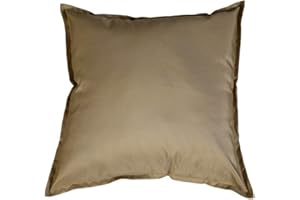 EHD Fundas de cojín de jardín impermeables para muebles y exteriores, fundas de cojín totalmente impermeables (visón, 60 x 60 cm)