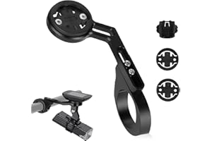NCOALE Out Front Bike Mount Compatible with Garmin Edge GPS Bike Computers Quick Release Metal Road MTB Cycling Handlebar Holder Kit