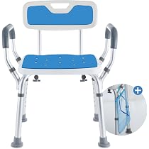 Tabouret De Douche Réglable, Chaise De Douche Réglable En Hauteur D Pour Personnes Agees Handicapees Enceintes Et Patients