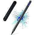 FACE HUB Stylus Pen Touch Screen Pencil: Active Stylus Pens Compatible for Apple iPhone iPad HP DELL Tablet Phone Laptop Chromebook Kindle Fire - Fine Point Digital Capacitive Drawing Pencil (Black)