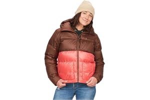 Marmot Lekka kurtka puchowa, ciepła zimowa puffy, wodoodporny płaszcz pikowany, wiatroszczelna kurtka funkcyjna, pakowalna kurtka outdoorowa z kapturem Kobiety Wm's Guides Down Hoody (1 w zestawie)