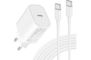 25W USB C Ladegerät Ladekabel für Samsung Galaxy S25 S24 S23 S22 S21 S20fe S10 S9 S8 A55 5g A54 A53 A52 A51 A50 A33 A13 A12,Schnellladegerät mit Typ C Schnellladekabel 2m,Fast Charger Adapter Netzteil