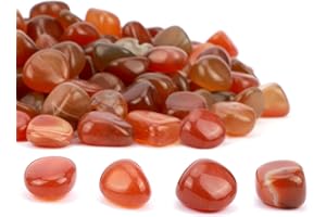 ideayard Tumble Stone 1lb Polished Agate Red Gemstone Stone 12-20mm…