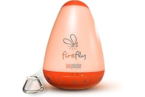 Baby Shusher Firefly Baby Soother for Crying Babies with Nightlight - White Noise Sound Machine, Baby Soother for Sleeping, Newborn Essentials for Crib, USB Rechargeable - 1 Count