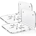 PARIKSHIT SUBLIMATION WITH DEVICE OF PS Acrylic Wall Mount Stand Holder For Cctv Security Wifi Camera Home Outdoor Indoor Office Shop Pack Of 2 (8 Holes)