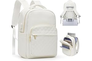 BOXSAM Sac à Dos Ordinateur Portable 14 Pouces, Sac à Dos de Voyage Grande Vert Homme Femme Antivol Imperméable avec USB Charging Port pour Loisir, Scolaire