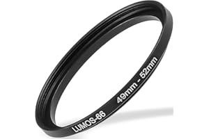 JIEYONGXIANG Lumos Step up Ring 49-52 - Metall Filteradapter matt schwarz - von Kamera Objektiv mit 49mm Filtergewinde auf 52mm Filter - Zubehör Adapter