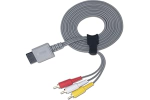 RUITROLIKER Cable AV de 10 ft/3 metros para TV, cable de extensión retro 3 RCA para consola Wii Wii U