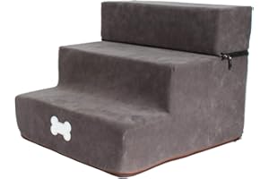 VANSTART duhe189014 Escaliers pour Compagnie Passerelle détachable d'animal familier Plancher du Chien 3 Mousse Amovible à Haute densité escaliers canapé lit Chien d'animal Well-Suited