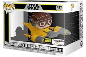 Funko POP! Ride Deluxe: SW - Anakin In N. STRFTR - Star Wars - Exclusive Amazon - kolekcjonerska figurka winylowa - pomysł na prezent - oficjalny towar - zabawki dla dzieci i dorosłych - Fani filmów
