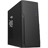 CiT Classic Midi ATX PC Case and 500w PSU Included, Budget Friendly Business and Office Solution | Black