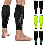 NV Compression Race And Recover Fasce di Compressione per Polpacci - Nero - Calf Guards/Sleeve Socks (Pair) 20-30mmHg - Sport