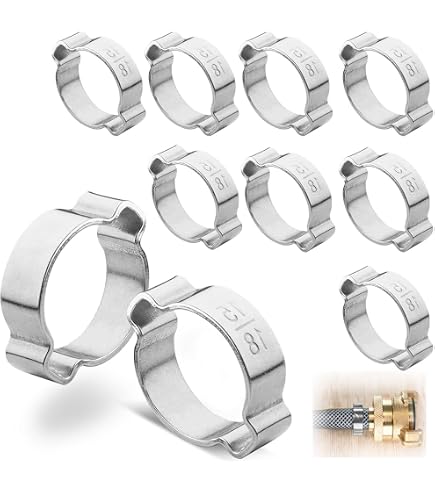 Fascette Metalliche Stringitubo 10 Pezzi - Zincate Per Tubi 5-23mm - Foto 6