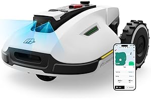 MAMMOTION Yuka2000 Robotic Lawnmower without Boundary Cable, Battery Lawnmower with NetRTK+Vision, Reception 2000 m²/2800 m², Smart Lawn Mower Robot, 4G Module, 50% Incline (YUKA 2000)