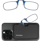 ThinOptics Reading Glasses, Universal Compact Case, Foldable, Lightweight | Foldable and compact reading glasses for men and