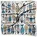 Produktbild wuzmlls Women's Square Schal Fish Pattern Satin Polyester Silk Feeling Square HeadSchal Headdress
