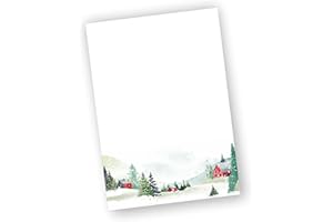 ZARTBESAITET.COM SCHÖNE PRODUKTE AUS PAPIER Papier à lettre hiver DIN A4 (50, pays d'hiver)
