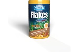 AQUARIS Flakes akvariefoder för prydnadsfiskar, 150 g / 1 L, näringsrikt och lättsmält flingfoder som inte grumlar vattnet