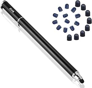 Bargains Depot B&amp;D Universal Capacitive Stylus Pen 2-in-1 Styli Touch Screen Pen for iPad, iPhone, iPod, Tablet, Samsung, Galaxy, Huawei, Xiaomi(Black)