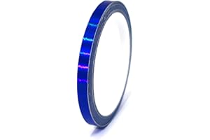 10 Metre Hologram Decorative Strips, Crafts Furniture, Car, Motorcycle, Model Making, Decorative Strips, Adhesive Strips, Self-Adhesive, DIY (Hologram Blue, 8 mm Width)