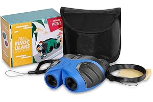 JRD&BS WINL Geschenke für Teenager-Mädchen, 8x21 Kompakte Fernglas für Kinder Spielzeug für 3-12 Jahre Alte Mädchen,Spielzeug für 4-9 jährige Jungs,Geschenke Für Kinder (Blau)
