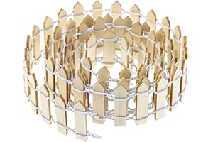 Dtoterul Miniatur Baum 90 cm Kleine Holzzaun Miniatur Zaun aus Holz Mini Holzzaun Miniatur Gartenzaun Mini Holzzaun Garten Dekoration Holzzaun Zaun Grenze Micro Blumentopf Dekor