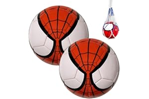 KUWUNG Pack de 2 balones y red de fútbol para niños, balón de fútbol tamaño 3, balón de fútbol para niños para entrenamiento, balones de fútbol, balones deportivos, balones de fútbol para niños