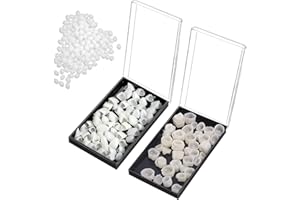 CEONAM 120 Pieces Dental Temporary Tooth Cap Crown Veneers Front Back Anterior and Molar Posterior Teeth with Tooth Repair Thermal Beads Cap Filler for Missing Broken Teeth