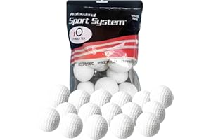 FINGER TEN Lot de 12/24 balles d'entraînement de golf élastiques en mousse souple pour entraînement de golf, idéal pour la maison, le bureau, l'intérieur et l'extérieur, le jardin