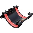 Black Round Gutter Union Joint 112mm Freeflow Rainwater System with Rubber Seal Weather-Resistant Easy to Install Gutter Brackets & 68mm Downpipes for Leak-Proof Connections