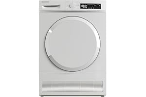 Daewoo T7CT1W0DE Kondenstrockner Frontlader, G, 7 kg, 15 Programme mit 29 Min.-Kurzprogramm, Startzeitvorwahl, LED-Trommelbeleuchtung, Weiß