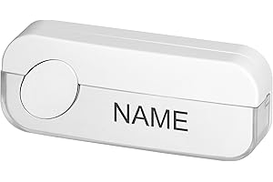 Miratic Bouton Poussoir Etanche de Sonnette Filaire pour Installation en Saillie Max. 230 V Courant Max. 1 A Résistant IP44 (Blanc)