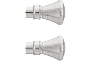 IANPAV Curtain Rod Pole Finials Liberty - 25 mm Inox - Durable Metal Construction - Pair