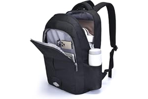 OSOCE Laptop Backpack Travel 15.6 inch Business Computer Rucksack Work Anti Theft Lightweight Water Resistant Bag TSA Approved for Women Men College School,Hiking Casual Daypack Black