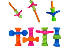 MCISKIN Fidget Toy Spinner Pen, Fidget Pen Trim, plastikowe ołówki buzzing, kolorowy flipper, gadżety zamontowane narzędzie fidget spinner uwalniające lęk (12 szt.)