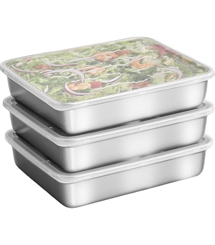6 Contenitori Gastronorm AcMax GN 1/3 Forati – Acciaio Inox 0,7 Mm – 20 Mm Profondità – 0,75 Litri – Per Buffet E Ristorazione - 2