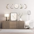 Specchio Decorativo A Luna Con Sabbia Di Quarzo - Design Unico Da Parete O Da Tavolo