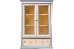 PMELCXD Dollhouse Bibliothèque en Bois Mini Armoire Trois Couches avec Tiroir Miniature Meubles Modèle Jouet 1:12 Dollhouse Chambre Salon Accessoires Décoration