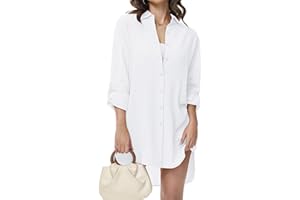 Tanmolo Damen Bluse V-Ausschnitt Hemdbluse Langarm Lässiges Hemd zum Knöpfen Langarmshirt Casual Oberteile Aufrollen Tops