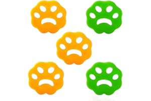 Lerkely 5 sztuk depilator do sierści zwierząt, pralka przeciw sierści, kulka do czyszczenia sierści wielokrotnego użytku do pralki, pościeli, odzieży