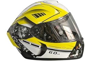 Shkalacar Full-face Motorbike Helmets, Motorcycle Helmet Full Face Unisex Adult Cool Rider Equipment Four Seasons Street Touring Motorcycle Helmet 5 Style Size M,L,XL