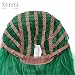 Neitsi 22" 100% Korean Fiber Curly Cosplay Long Synthetic Hair Wigs Women's Girl's Full Head Wigs (Green#)