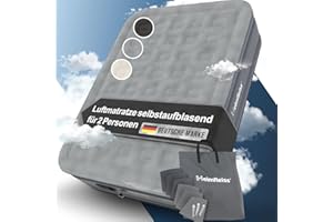 ‎HEIMFLEISS Heimfleiss® Luftmatratze selbstaufblasend 150x200 cm | Premium Luftbett 2 Personen | Schnell Aufblasbare Matratze ideal nutzbar als Gästebett & Camping Bett | Selbstaufblasbare Gästematratze mit Pumpe