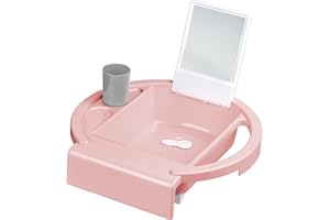 Rotho Babydesign Lavabo infantil Kiddy Wash, Para fijar en el borde de la bañera, 38,7 x 38,2 x 10 cm