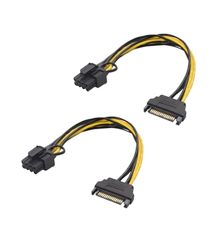 SATPCIEX8ADP 6 SATA Power naar 8 Pin PCI Express Videokaart Voedingskabel Adapter SATPCIEX8ADP 6 SATA Power naar 8 Pin PCI Express Videokaart Voedingskabel Adapter