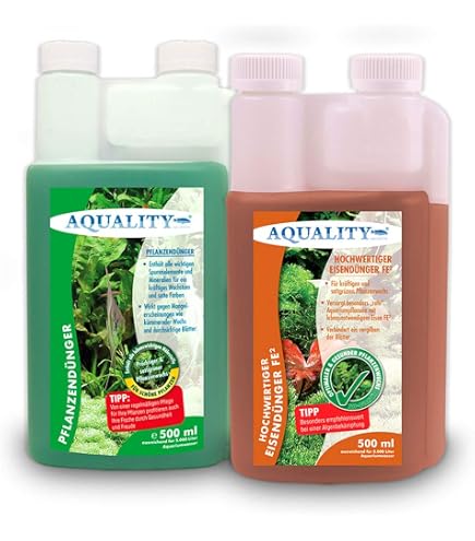 AQUALITY Aquarium Pflanzendnger (Mit lebenswichtigen Spurenelementen und  Mineralien fr prchtige Pflanzen im Aquarium. Dnger gegen  Mangelerscheinungen), Inhalt:1 Liter : Amazon.de: Haustier